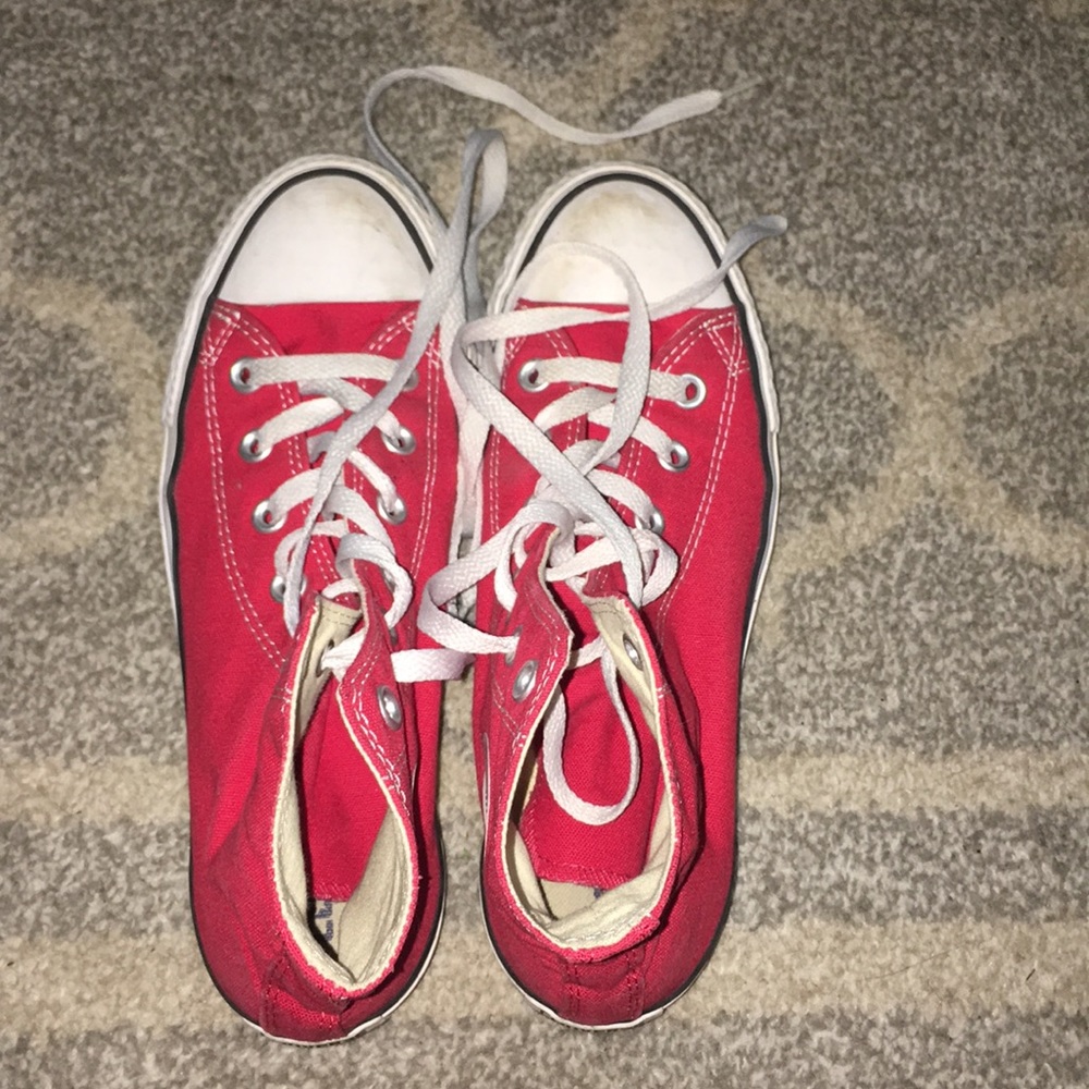 Red Hightop Converses